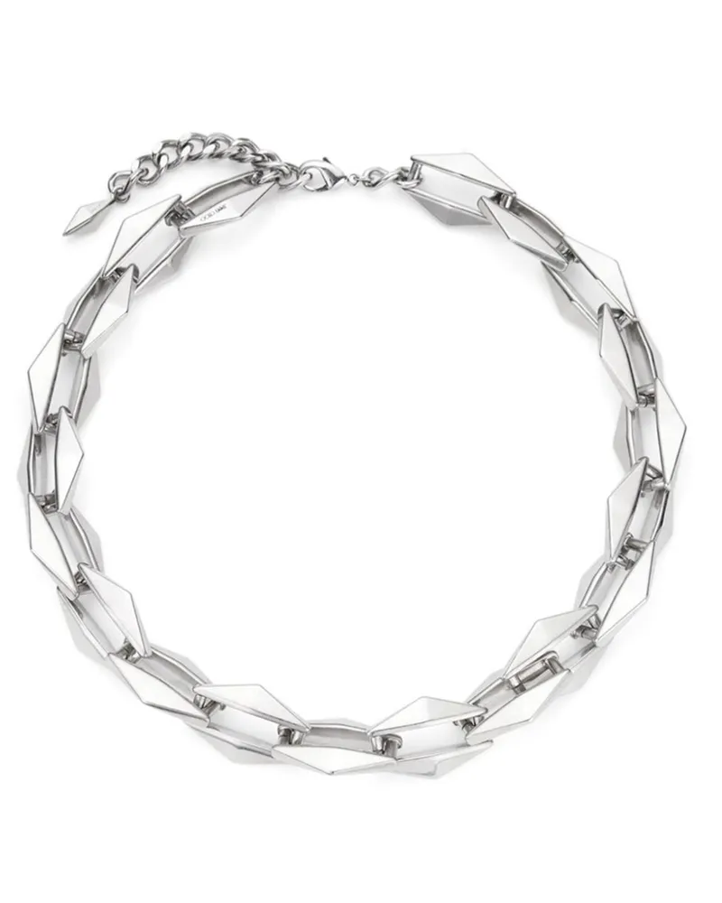 Jimmy Choo Diamond Chain' Halskette Silver