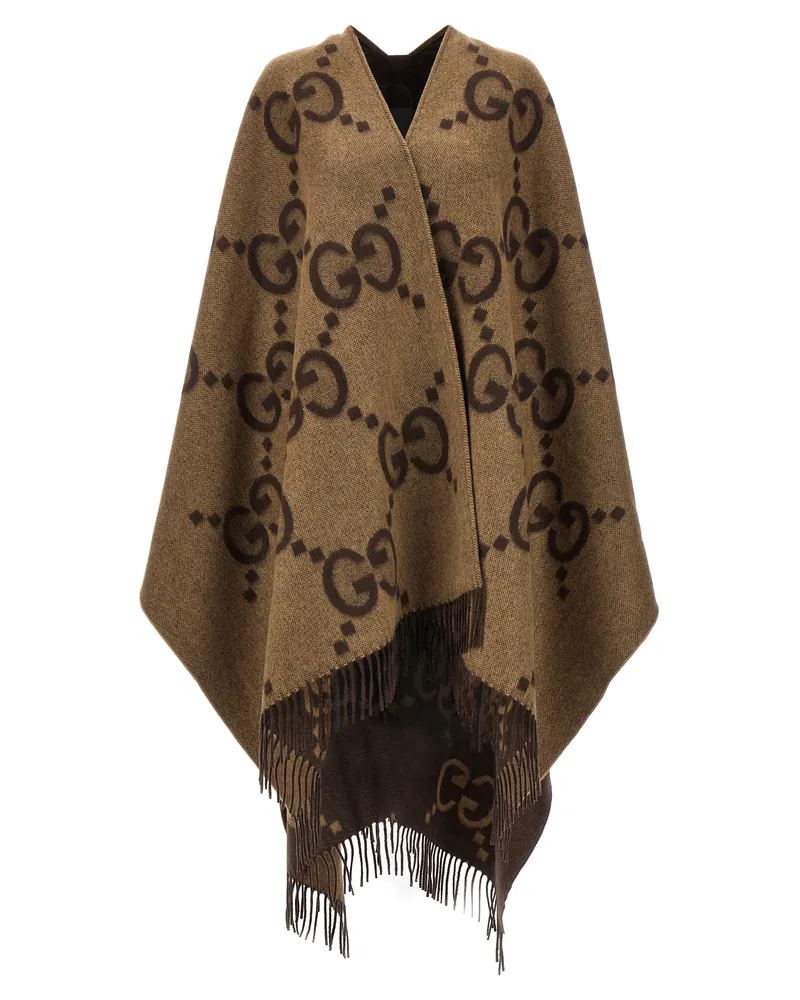Gucci Wende-Cape „Jumbo Gg“ von Brown