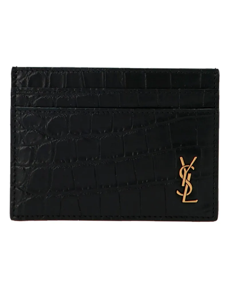 Saint Laurent Tiny Cassandre' Kartenhalter Schwarz