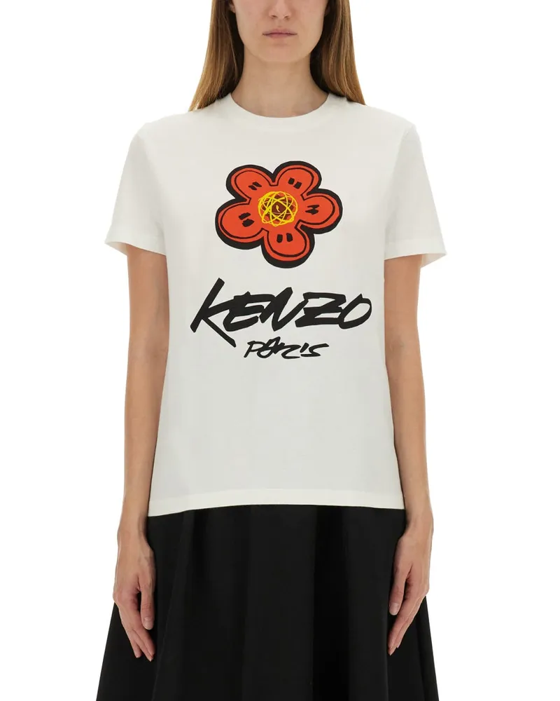 Kenzo Futura lose" T -Shirt White