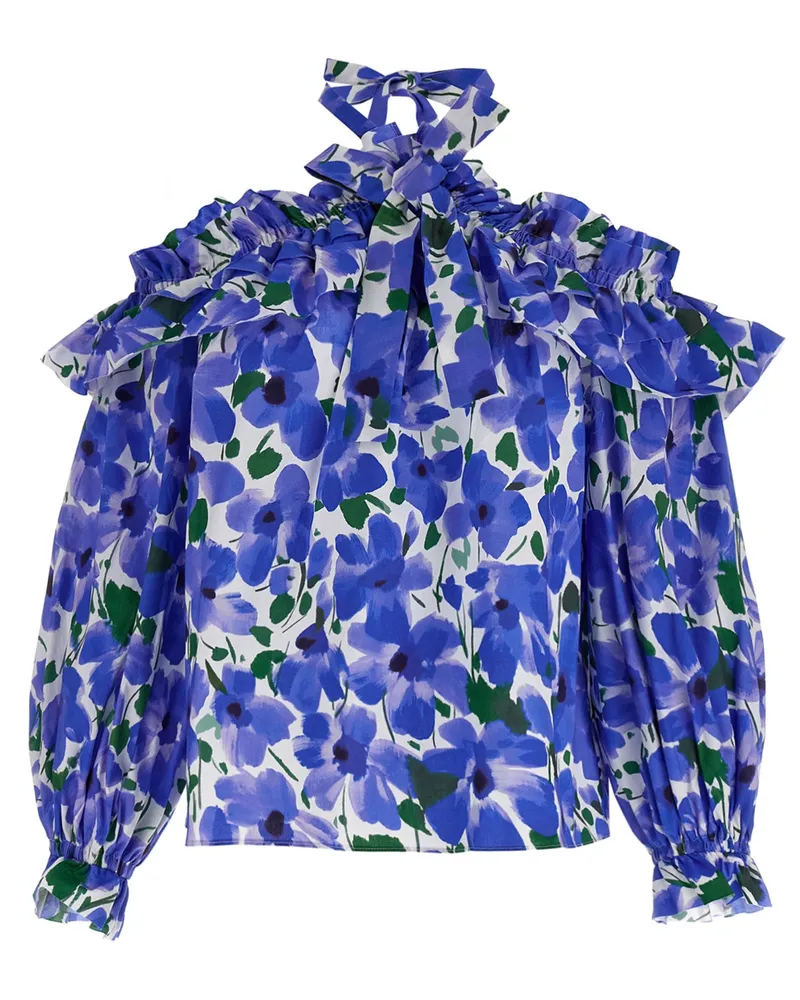 Carolina Herrera New York Blumenoberteil Multicolor