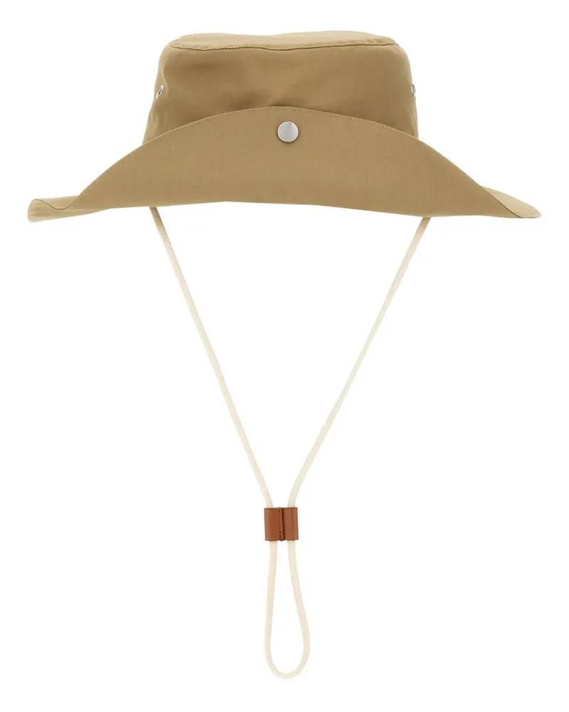Jil Sander hut mit Gummiband Beige