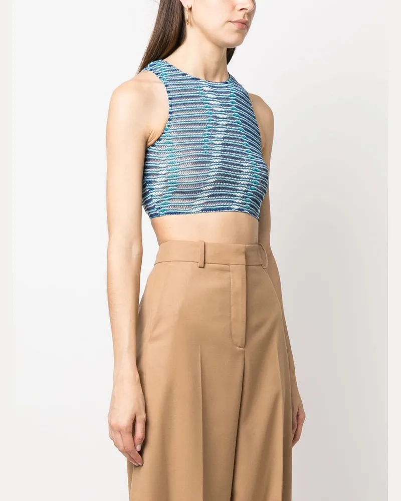 VITELLI Kälber winken Jacquard Crop Top 