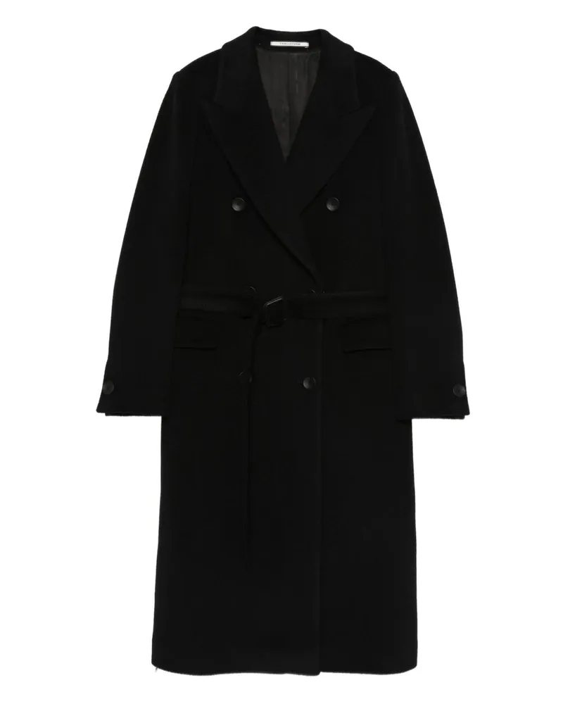 Tagliatore Wollmantel mit Doppelbrust Black