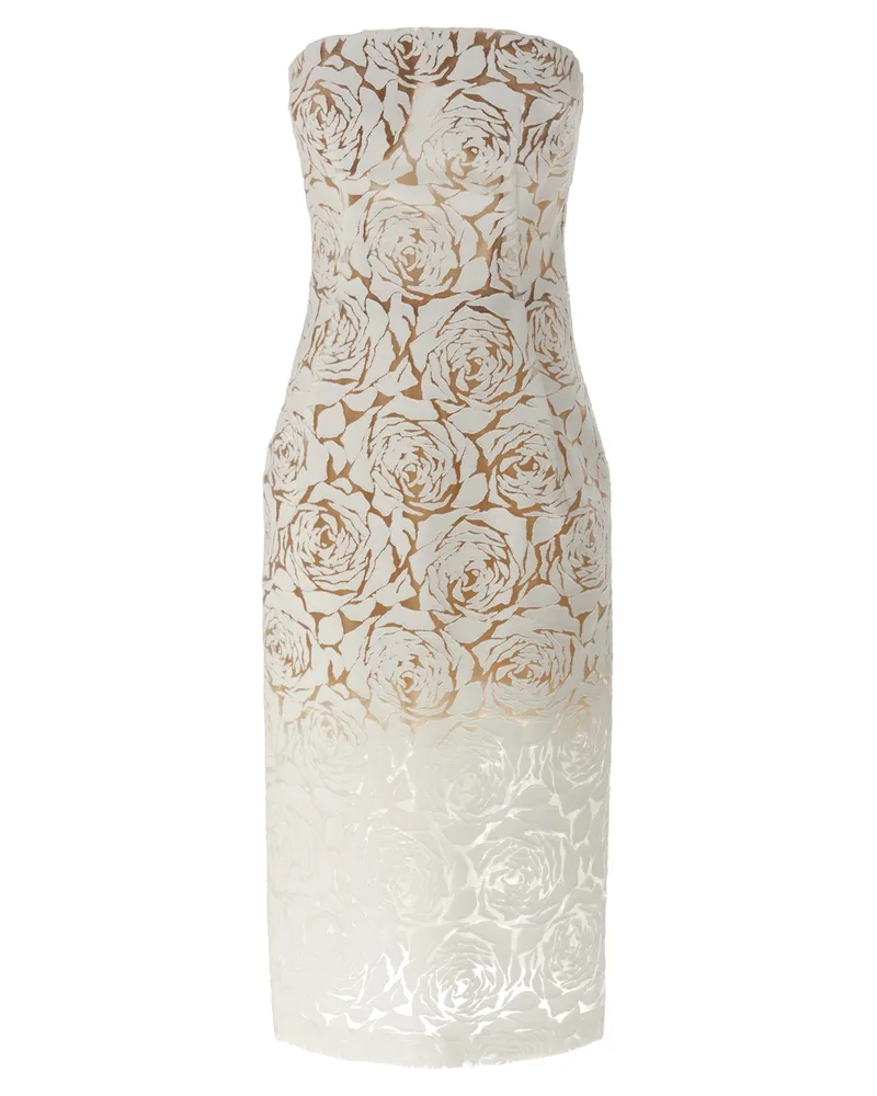 Ermanno Scervino Devorè Kleid White