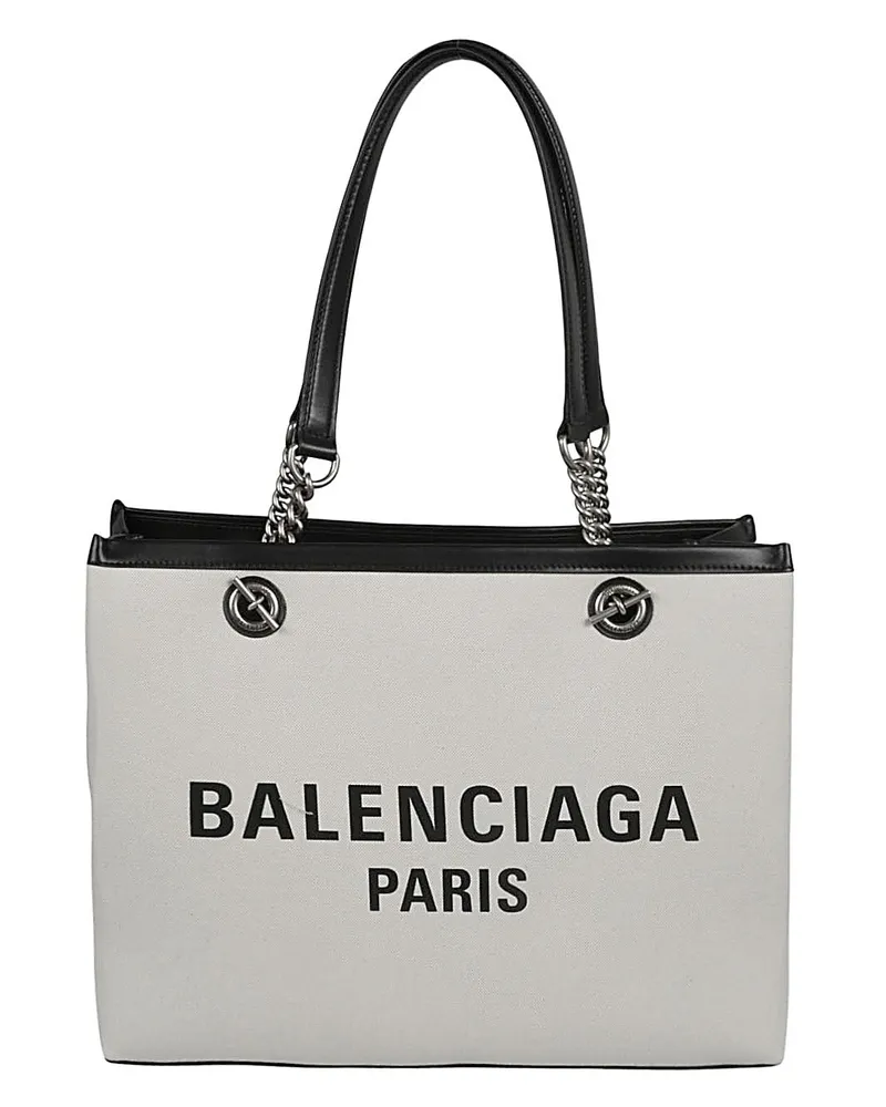 Balenciaga Duty Free Canvas -Einkaufstasche Beige