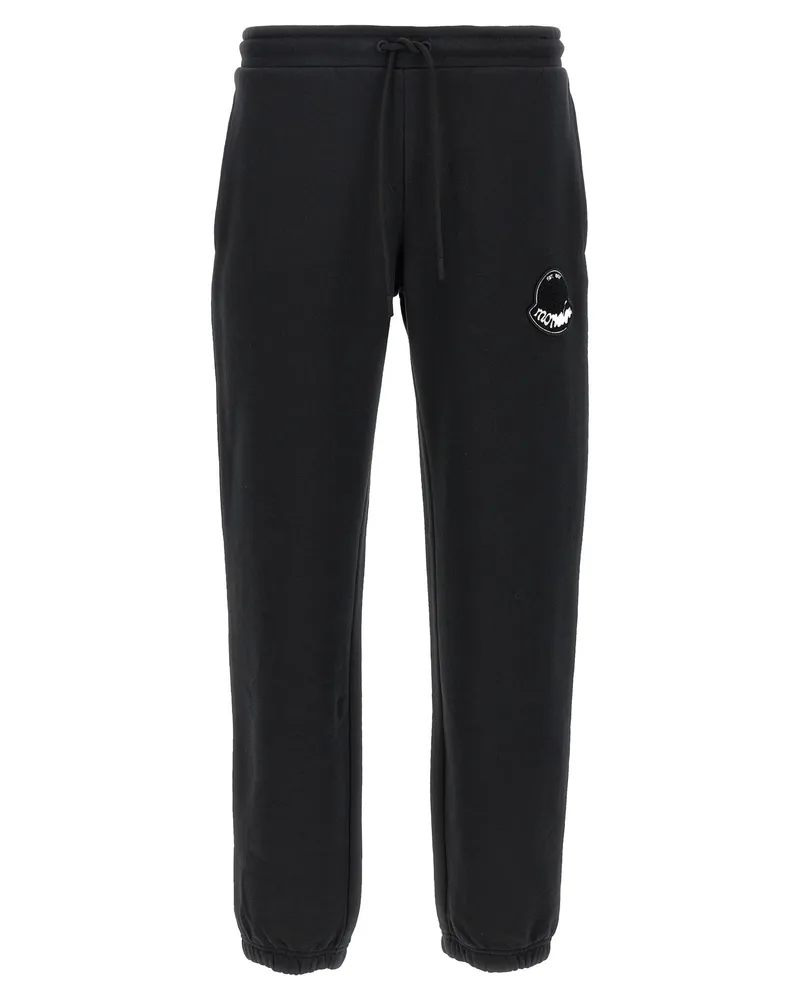 Moncler Logo Patch Joggers Black
