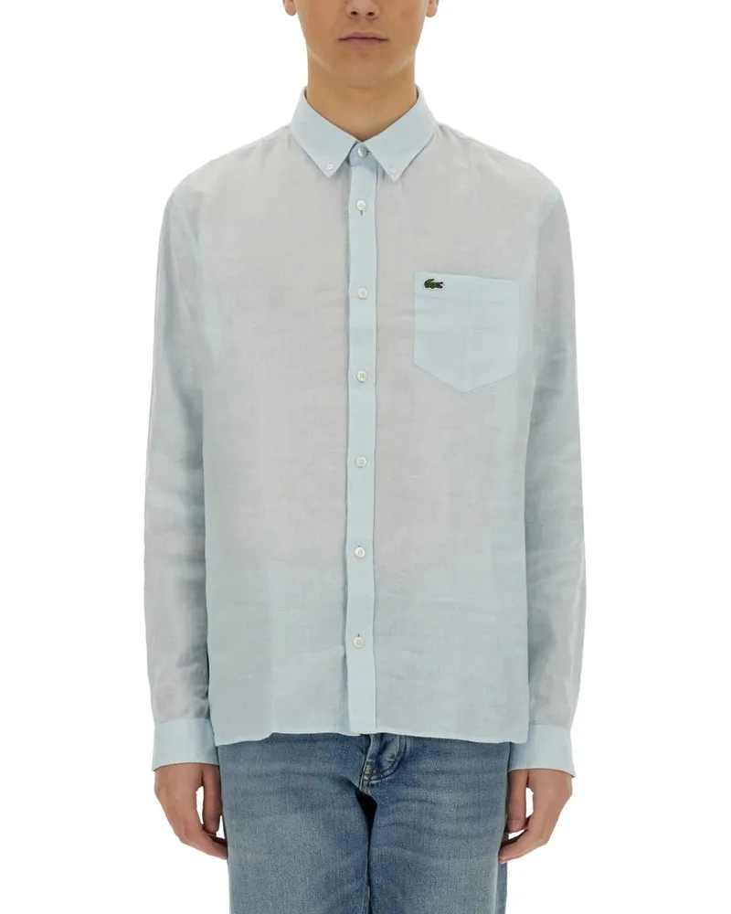 Lacoste Hemd mit Logo Azure