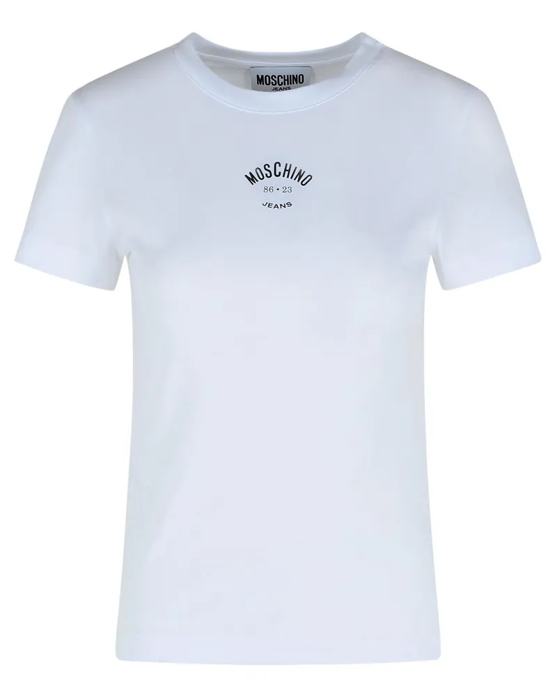 Moschino Moschino -Jeans weiße Baumwoll -T -Shirt White