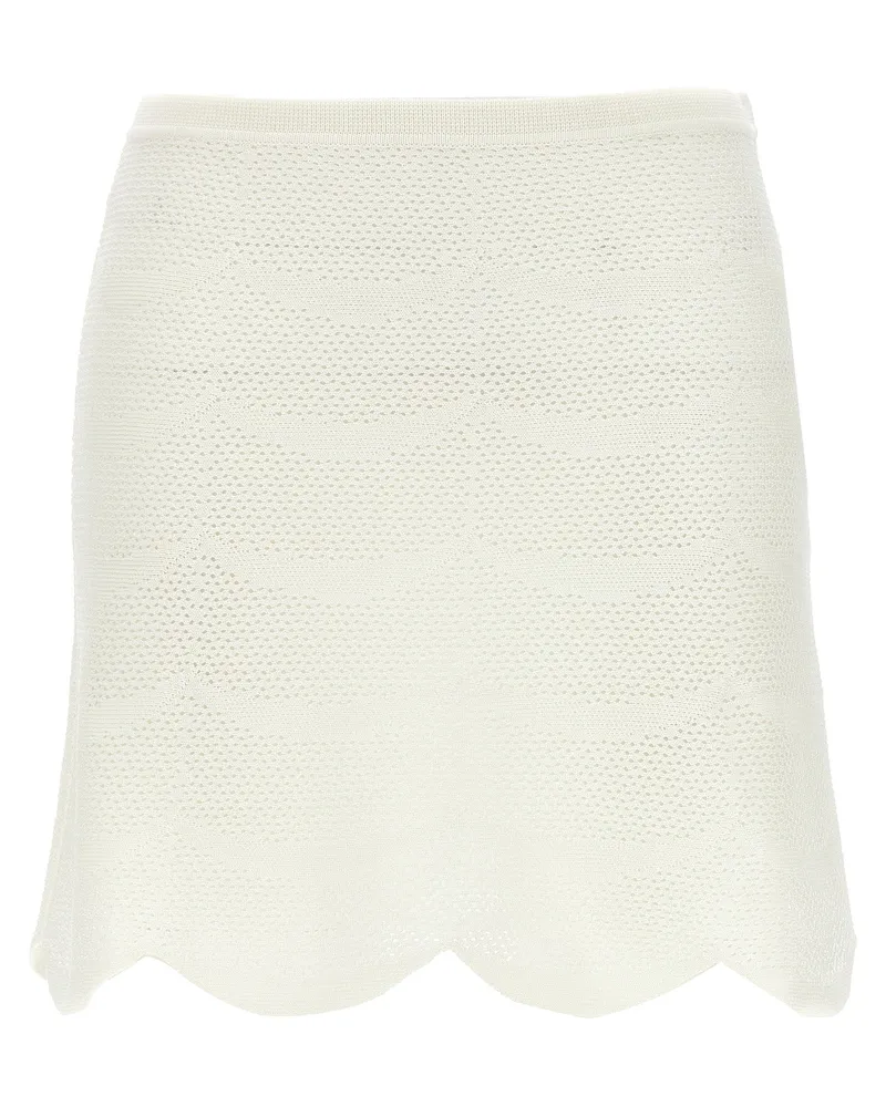 Tom Ford Häkeln Minirock White