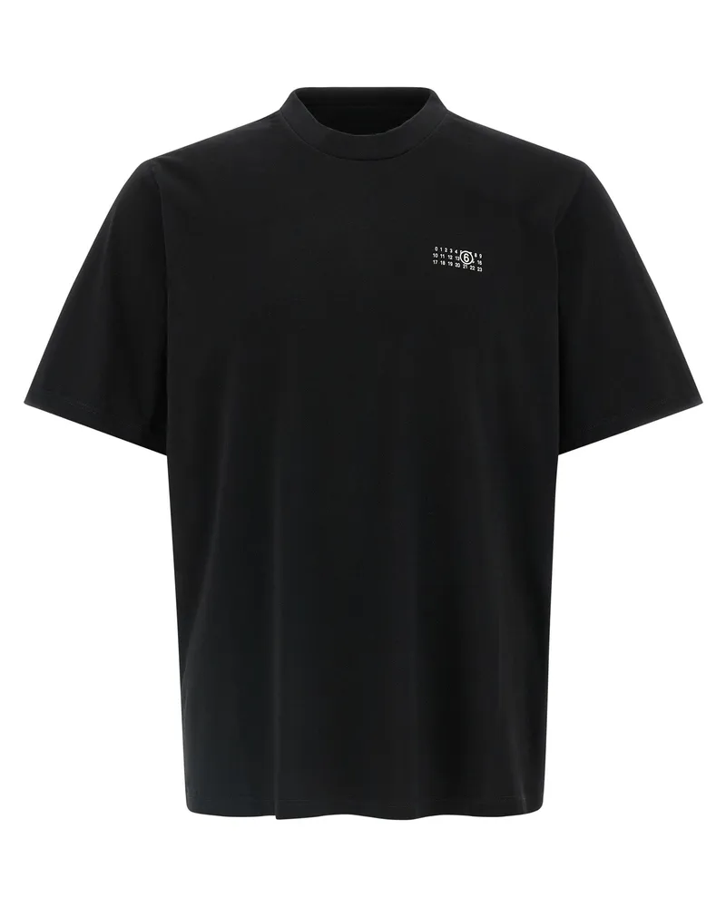 Maison Margiela gedrucktes T -Shirt Black