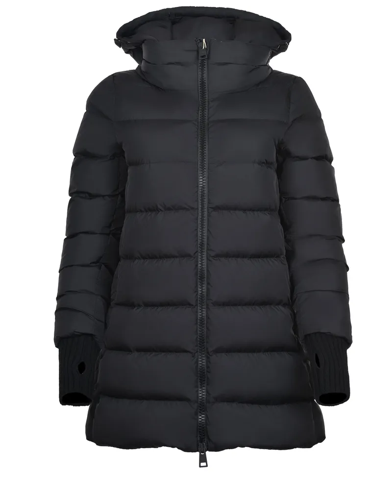 Herno Down Jacke aus schwarzem Charmonix Nylon Black