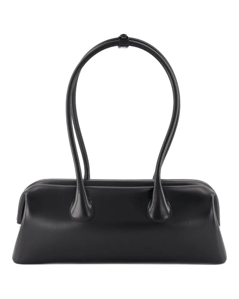 OSOI Boat Wide Umhängetasche  Leder Schwarz Schwarz