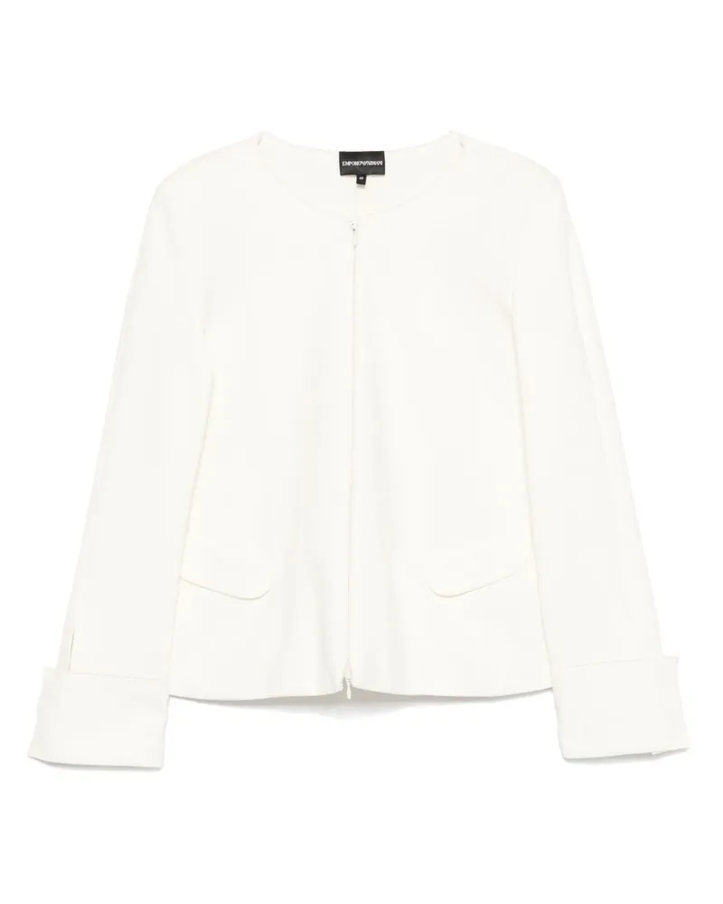 Emporio Armani Cotton Blazerjacke White