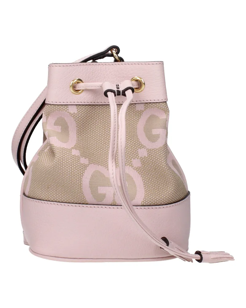 Gucci Ophidia Damens Umhängetasche aus rosa/beigem Leder -