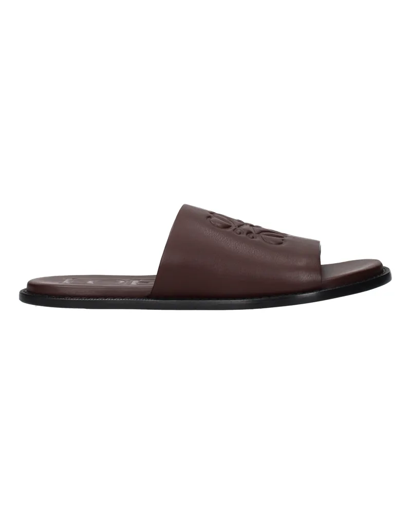 Loewe Herrens Hausschuhe und Clogs aus Braun/Ochsenblutleder -