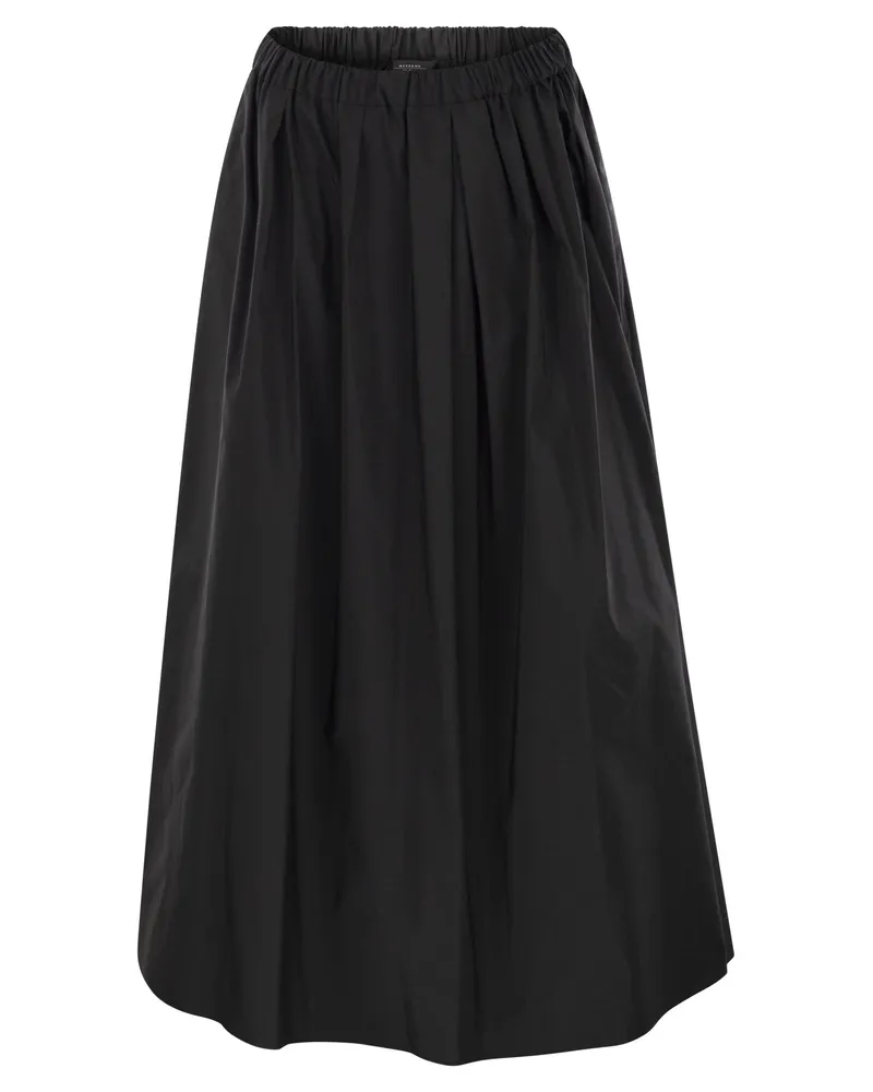Weekend Max Mara Bruno1234 Langer Taftrock Black