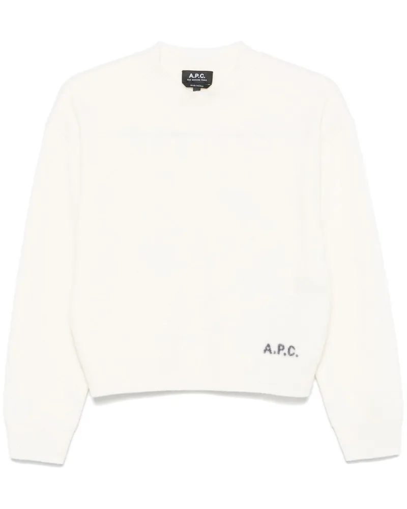 A.P.C. Pullover weiß White