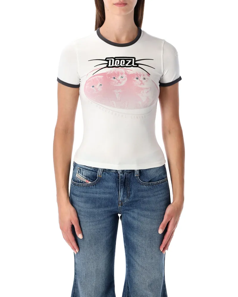 Diesel T -Shirts und Polos weiß White