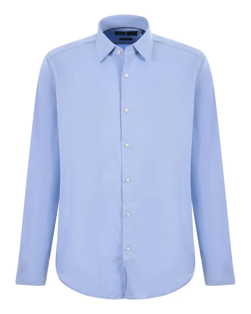 HUGO BOSS hellblaues Twill -Hemd Clear