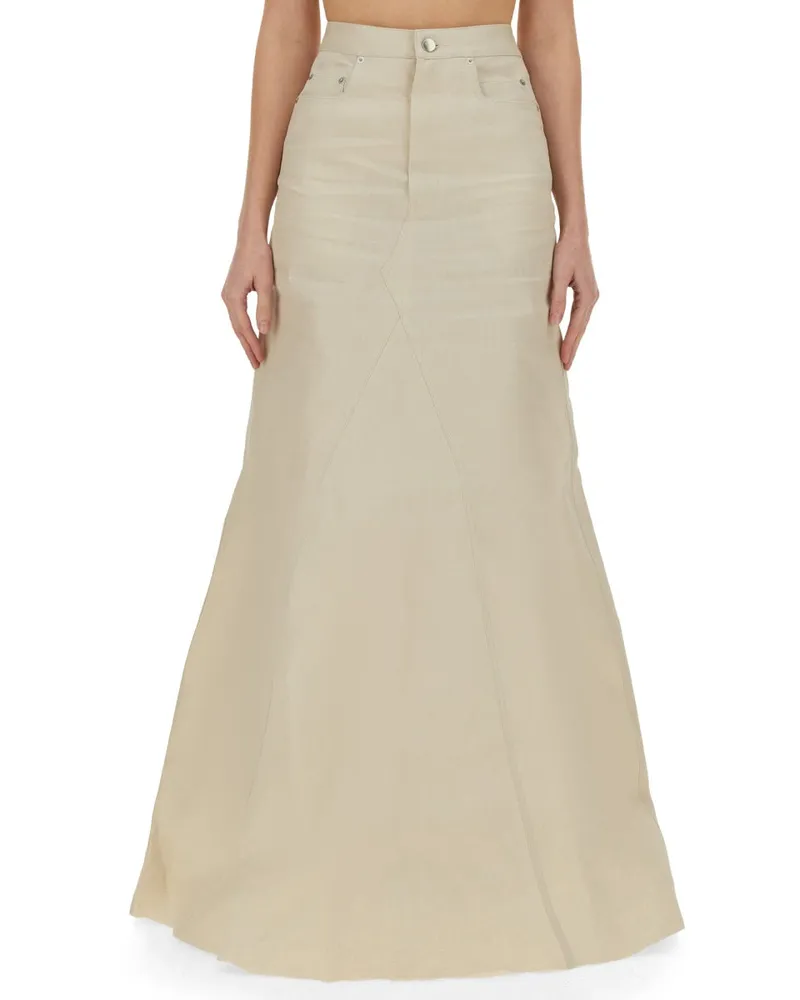 Rick Owens langer Rock Beige