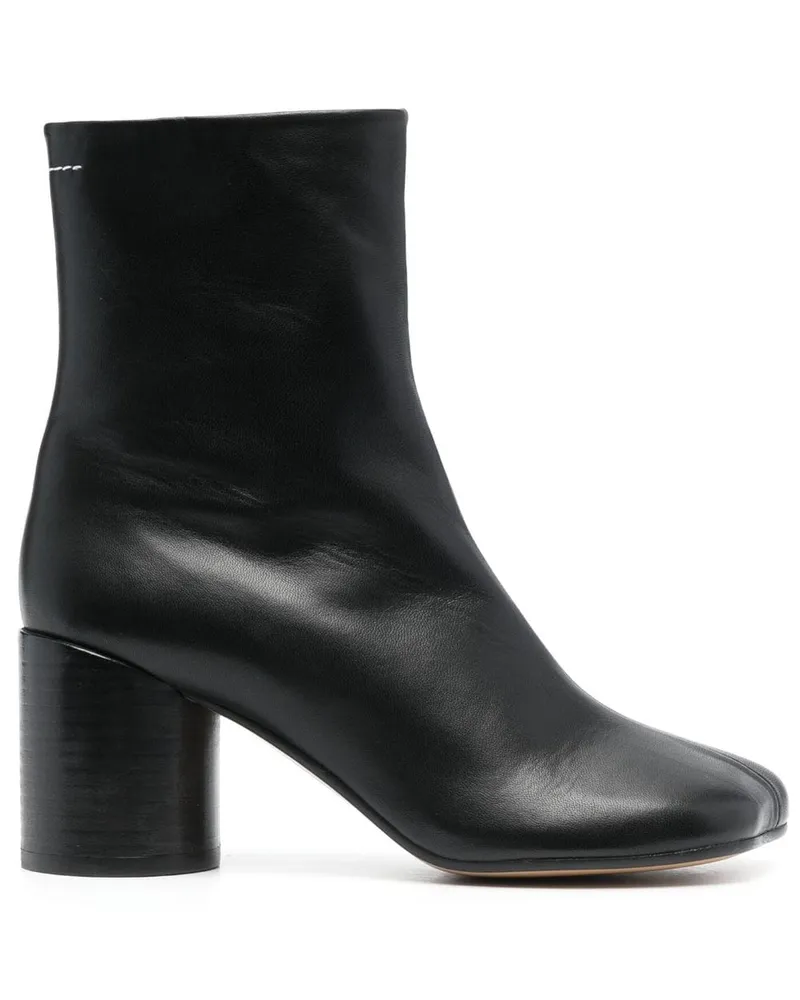 Maison Margiela Leder -Knöchelstiefel Black