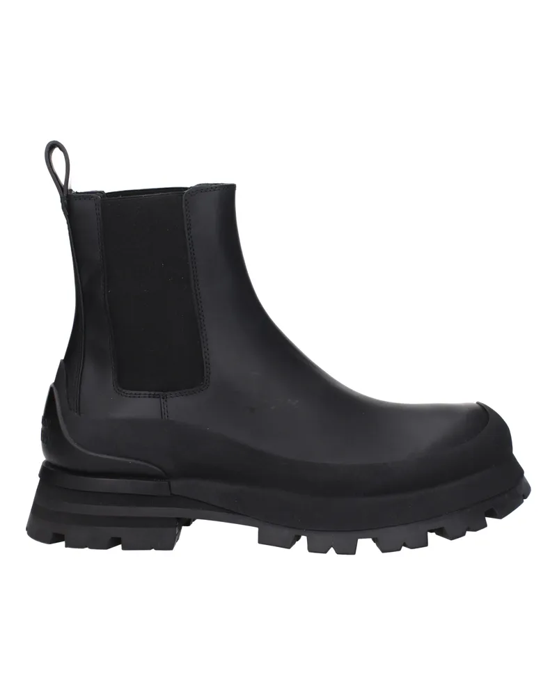 Alexander McQueen Männer 's Lederstiefel schwarz -