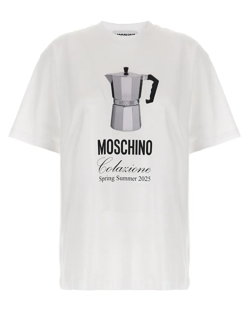 Moschino Colazione' T -Shirt White