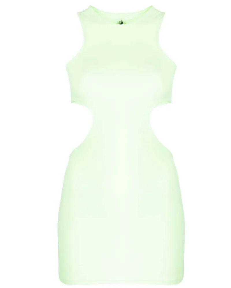 Reina Olga schneiden Detailkleid aus Green