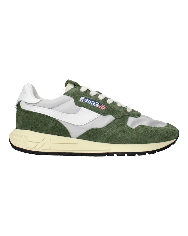 AUTRY Herrens Sneakers Wildleder Grün/Grau -