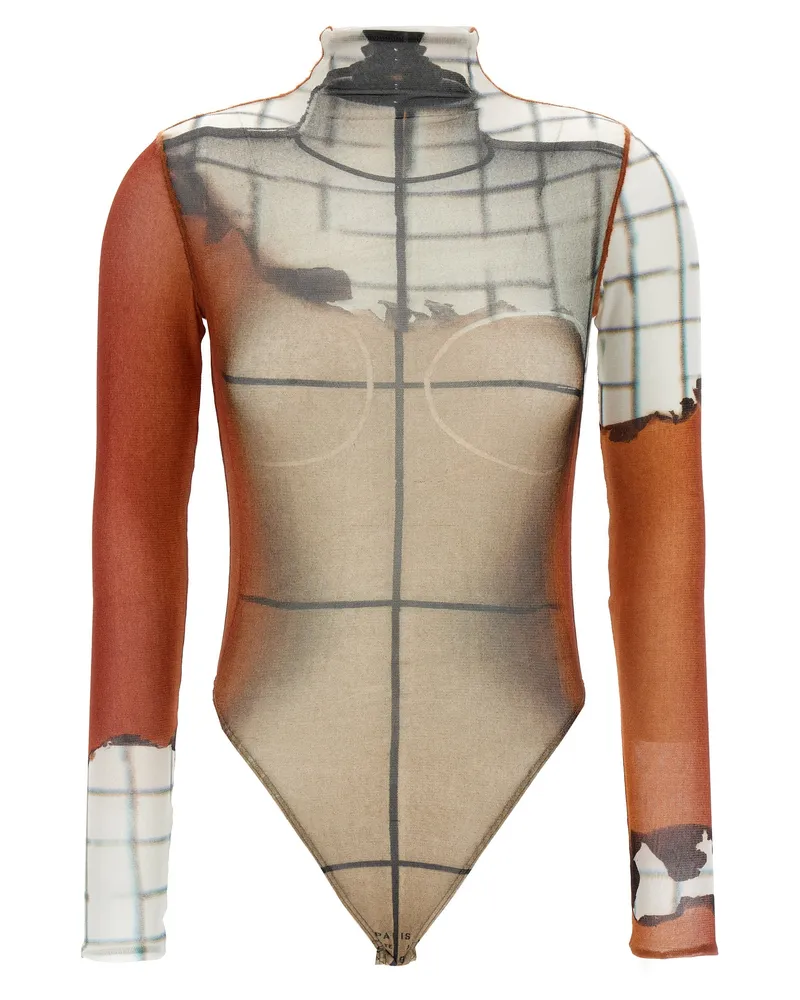 Jean Paul Gaultier The Fire' Bodysuit Multicolor