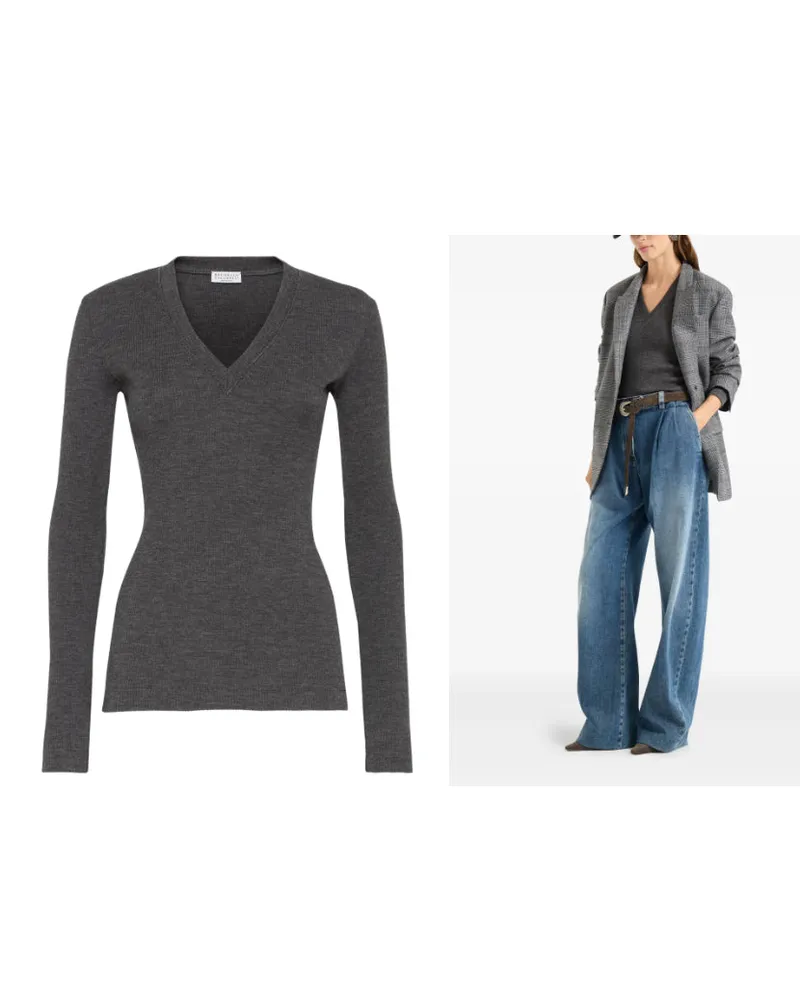 Brunello Cucinelli Pullover Grafite