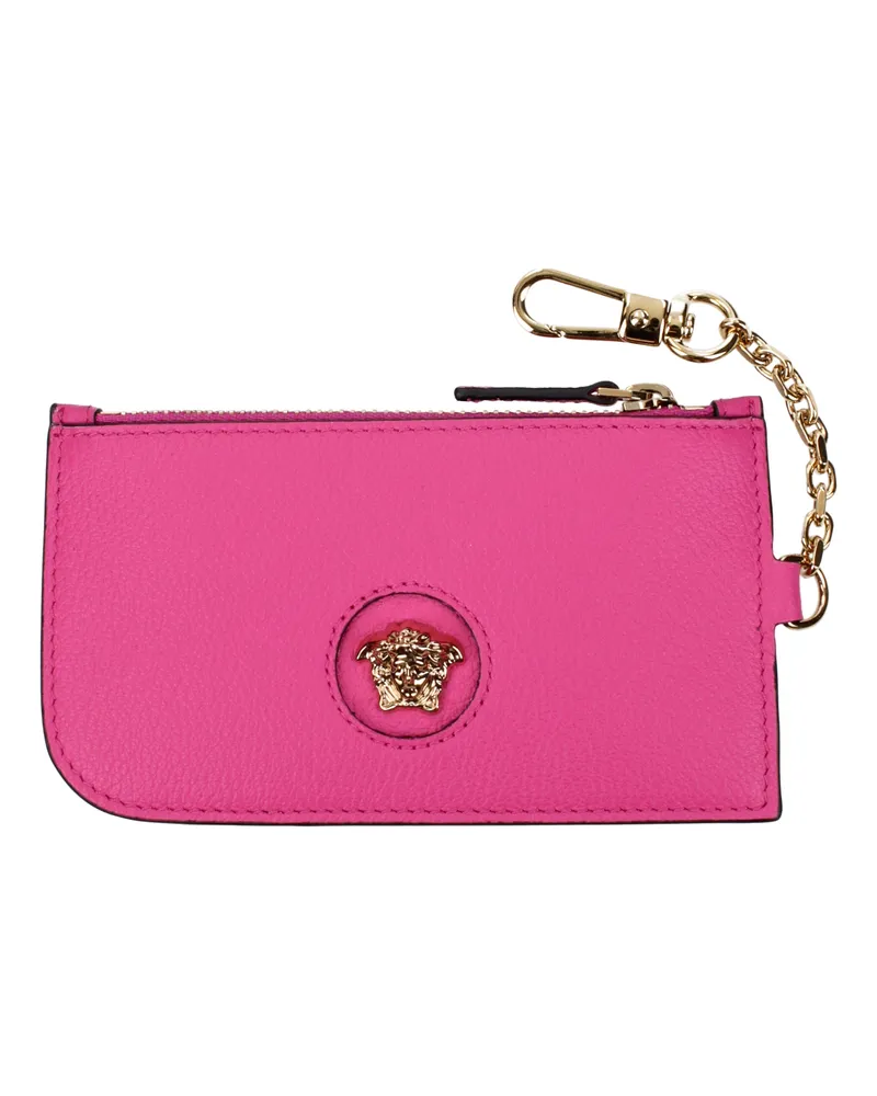 Versace Damens Geldbörse aus fuchsiafarbenem Leder -