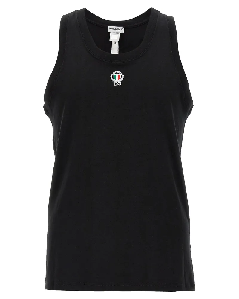 Dolce & Gabbana Sport Crest' Tank Top Black