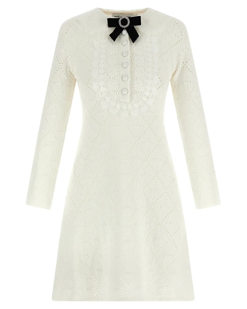 Self-Portrait Self -Porträt -Spitzenkleid White