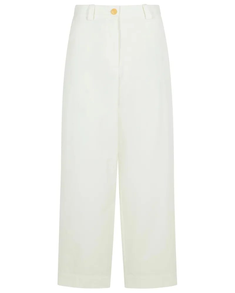 KHAITE Gari 'weiße Baumwollhose White
