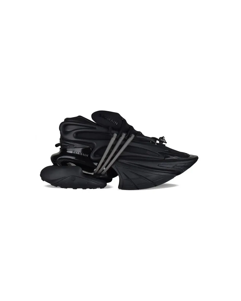 Balmain Einhorn -Turnschuhe Black
