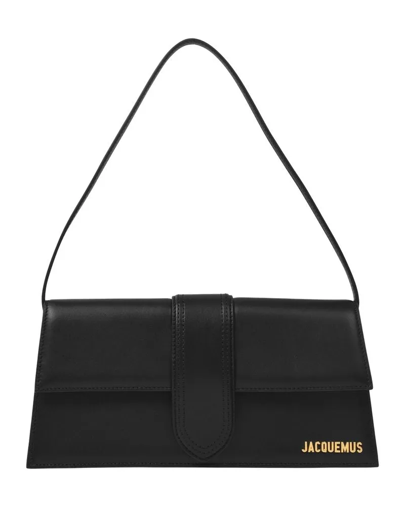 Jacquemus Le Bambino Long  Leder schwarz Schwarz