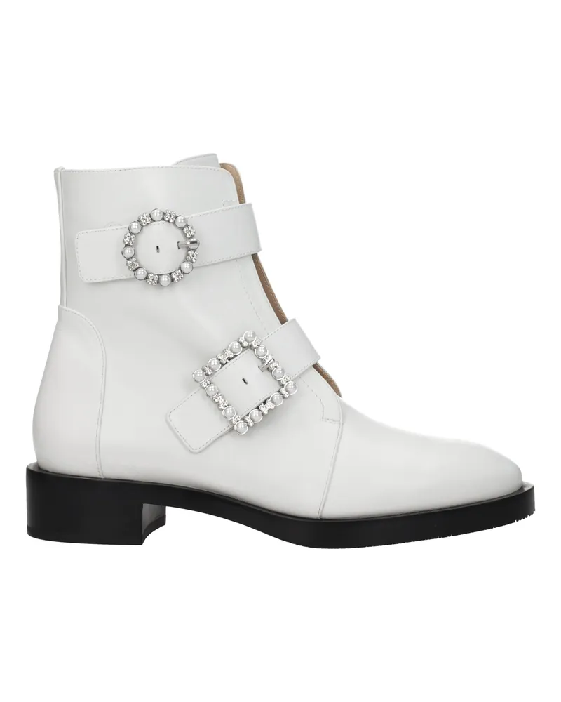 Stuart Weitzman Frauen 's Lederstiefel Rydr White -