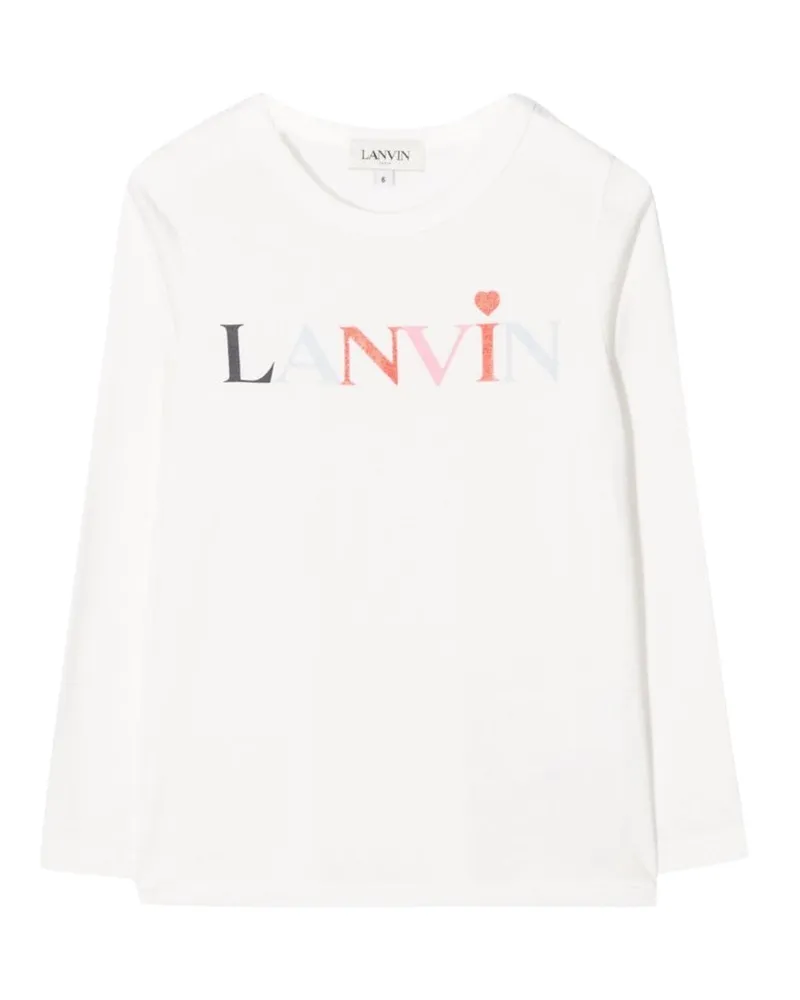 Lanvin T Shirt Con Logo White