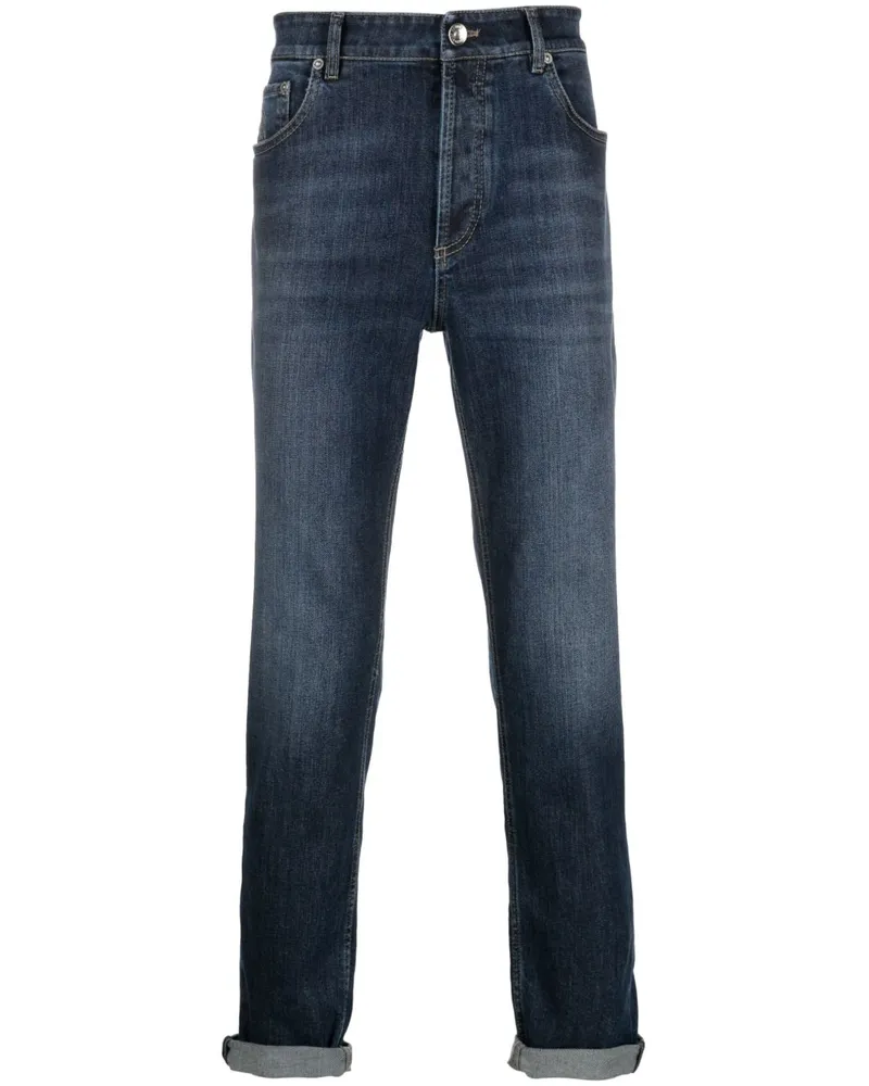 Brunello Cucinelli Denim -Baumwolljeans Blue