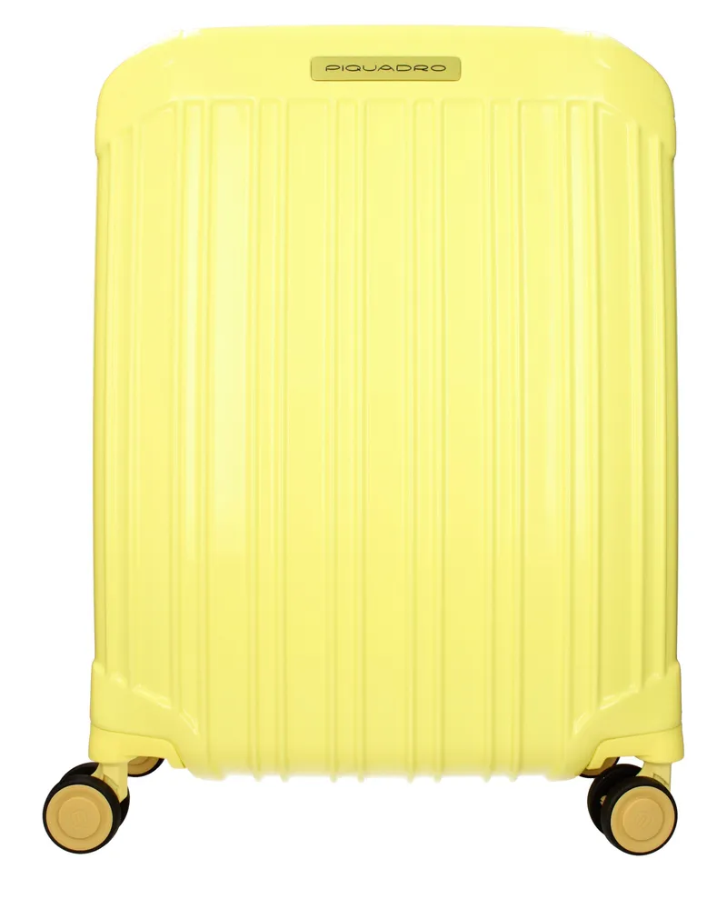 Piquadro 31l Trolley für Damen, Polycarbonat, Gelb -