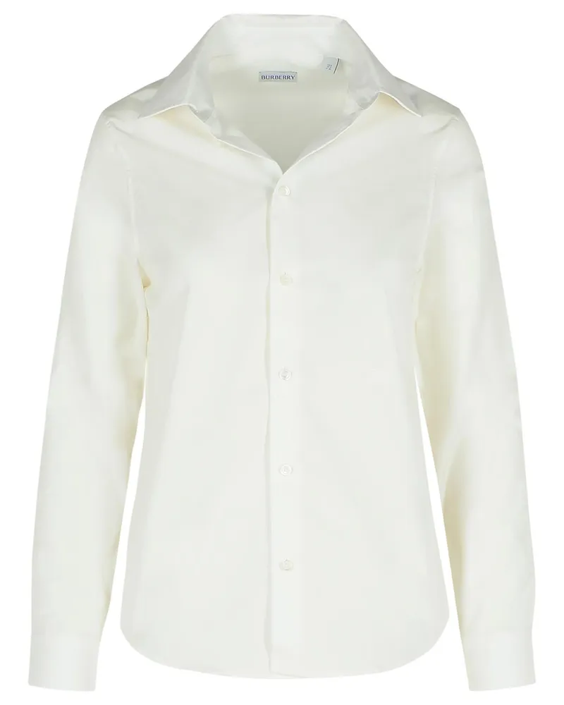 Burberry String' weißes Baumwollhemd White