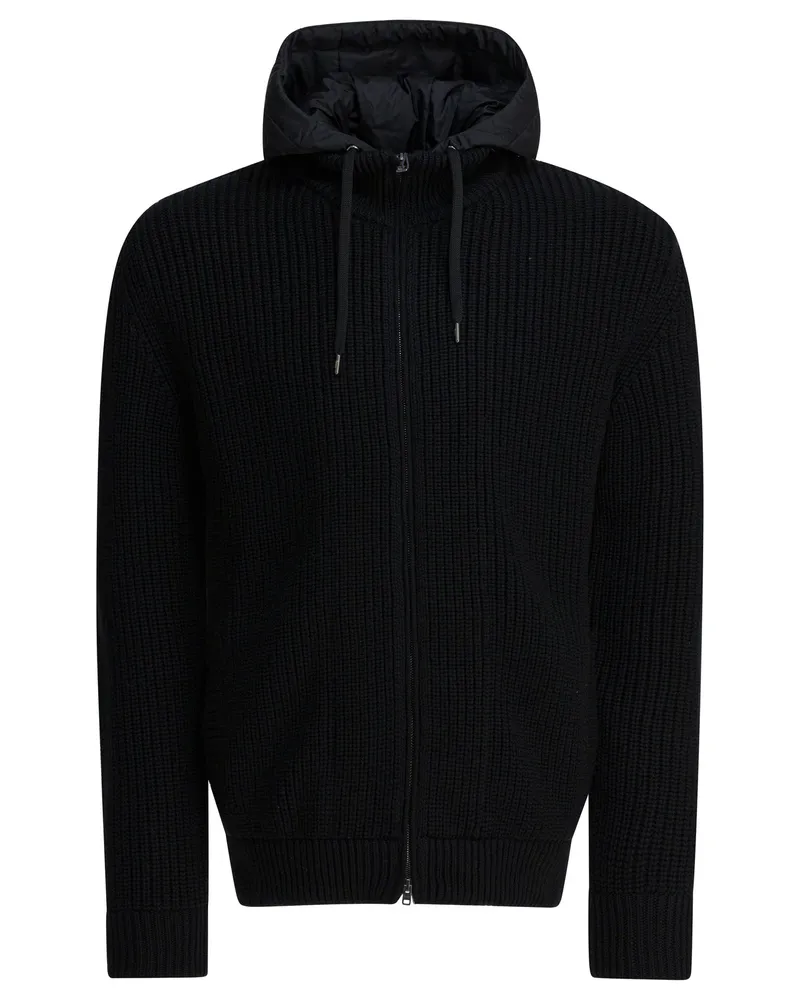 Herno Kurze Daunenjacke aus Schurwolle von Black