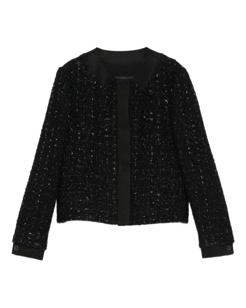 Emporio Armani Woll Blend Blazerjacke Black