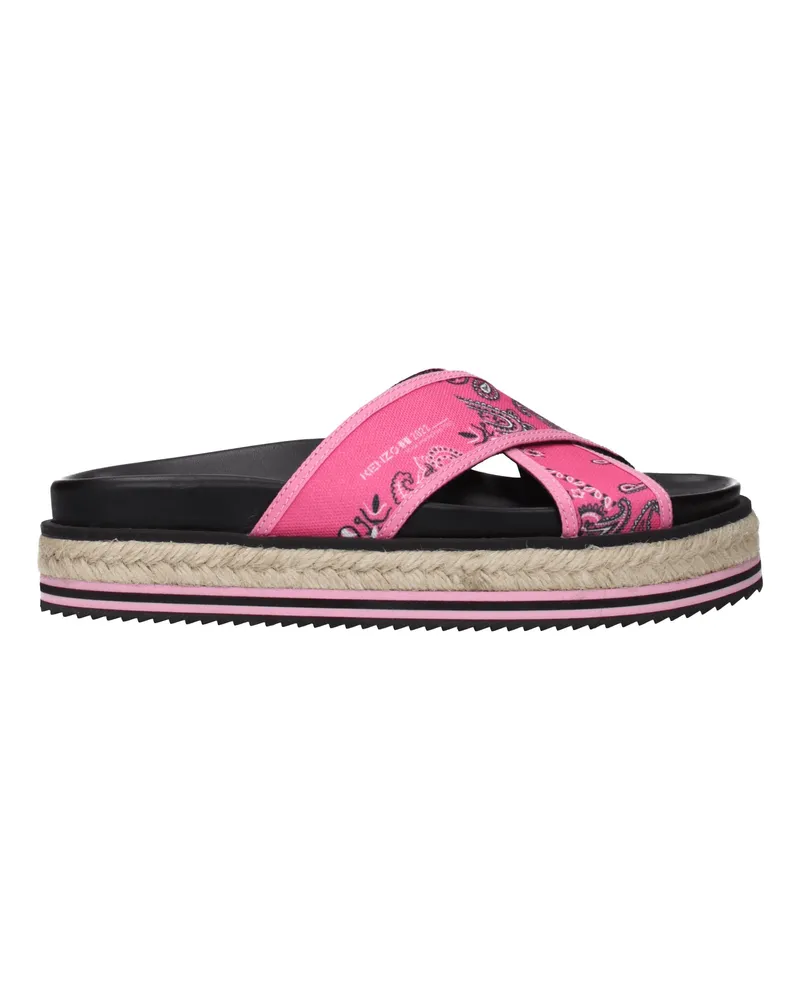 Kenzo Hausschuhe und Hufe Frauen Stoff Fuxia -