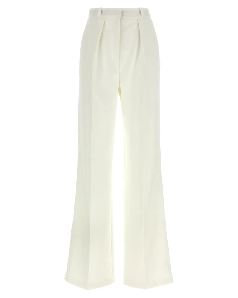 Elisabetta Franchi Tuxedo Effect Hosen White