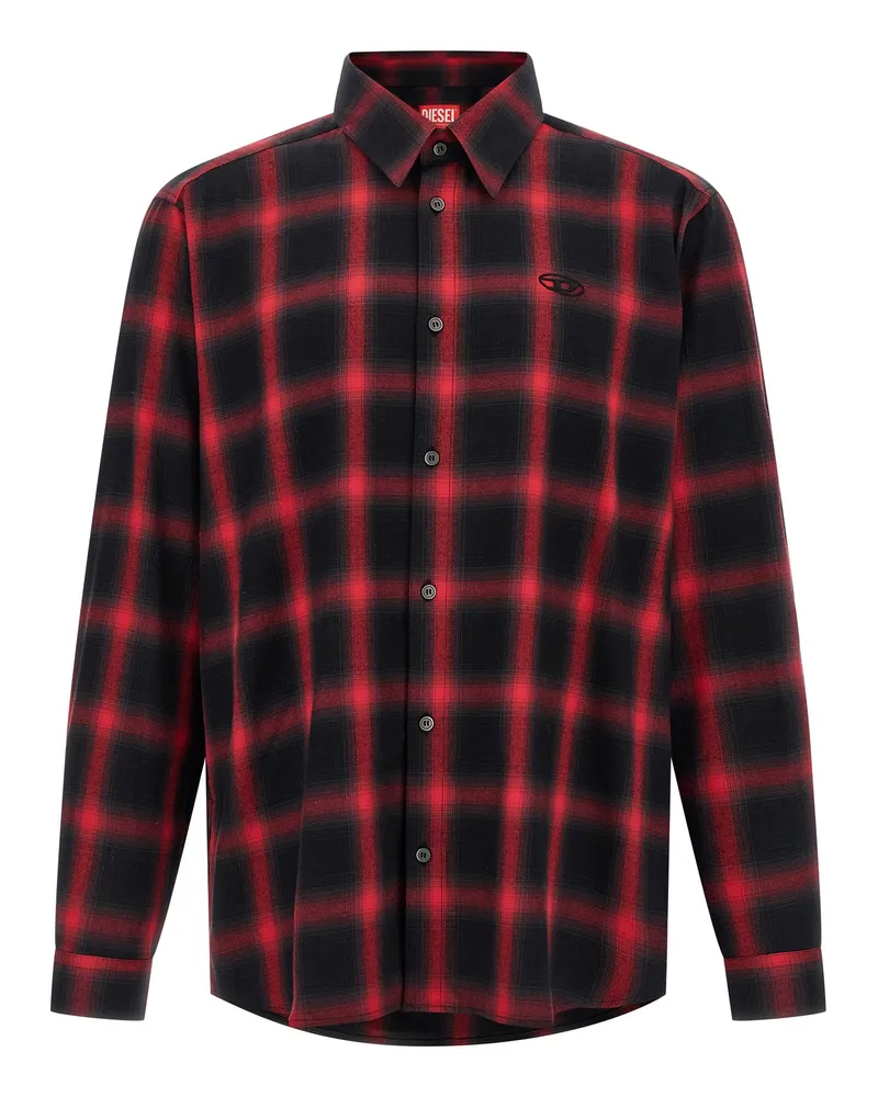 Diesel S Überprüfen Sie einfach das HGBT -Shirt Black