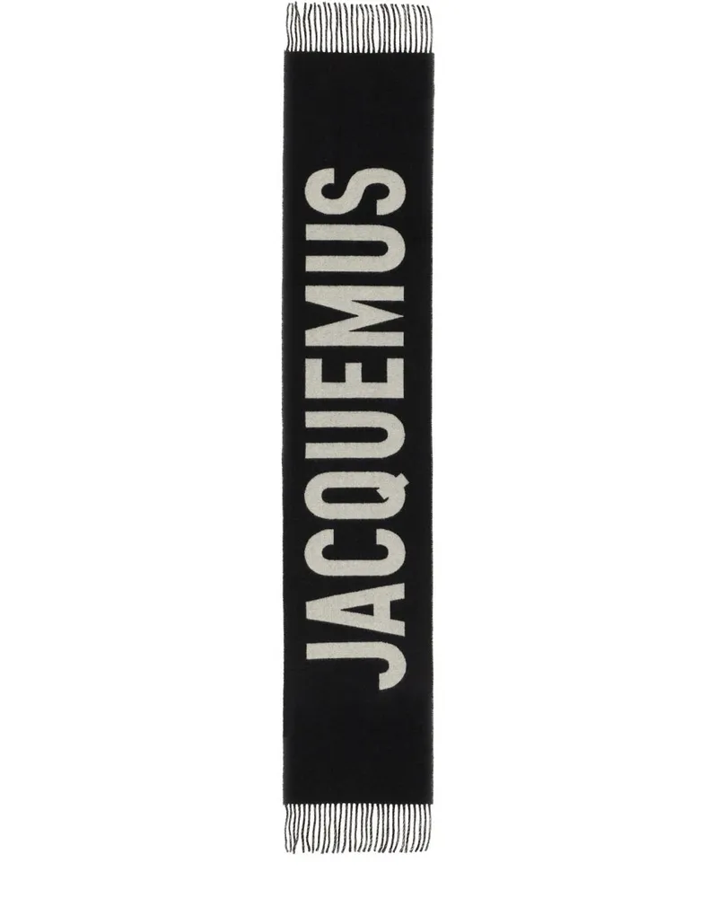 Jacquemus der Schal mit Logo Black