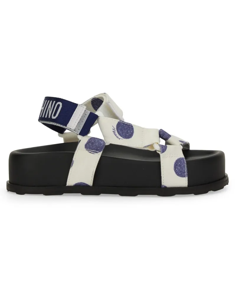 Moschino Sandale mit Logo White